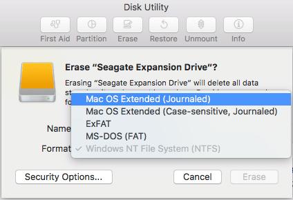can i partition my passport for mac